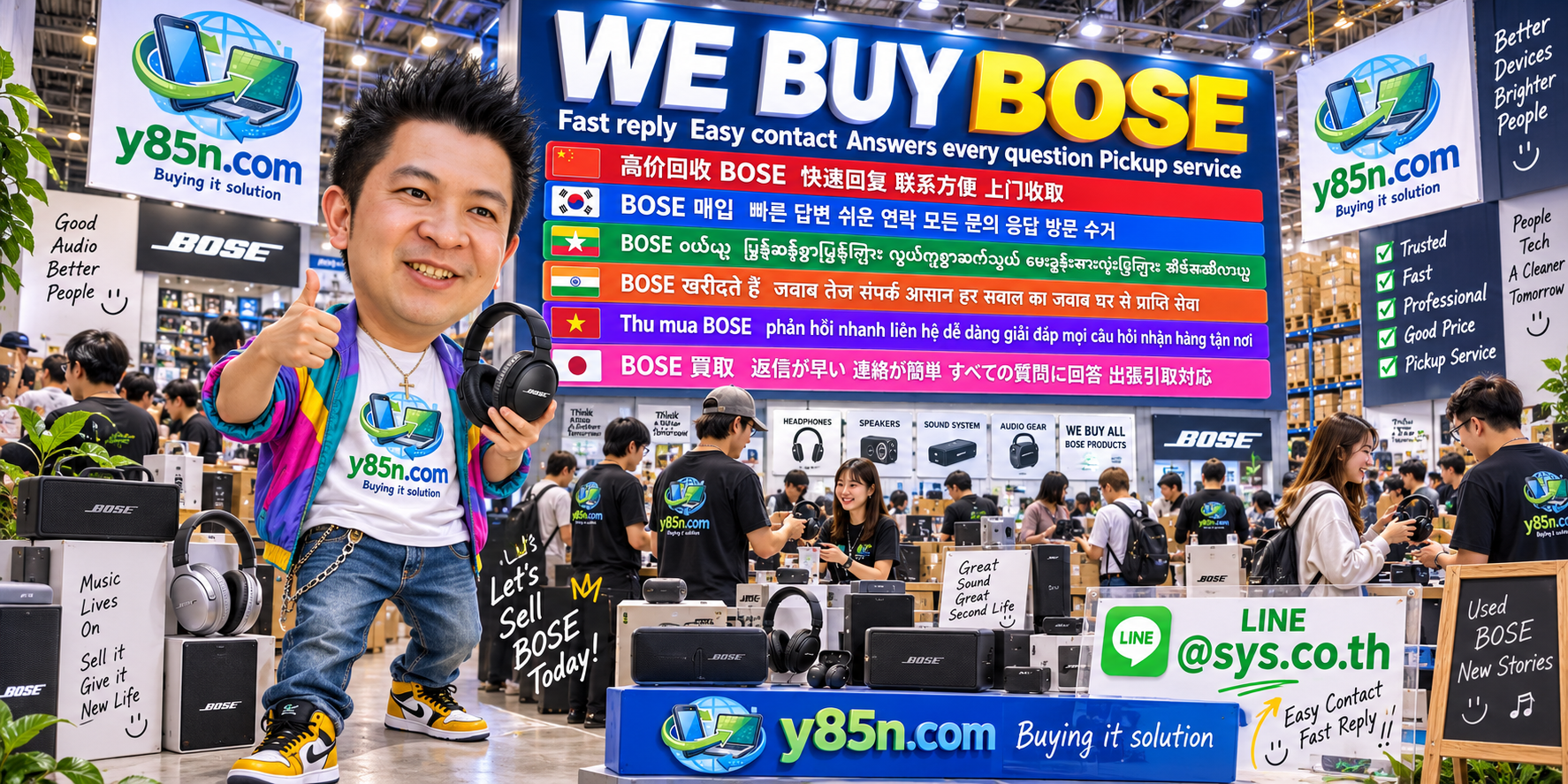 Contact y85n.com on LINE @sys.co.th to sell Bose audio