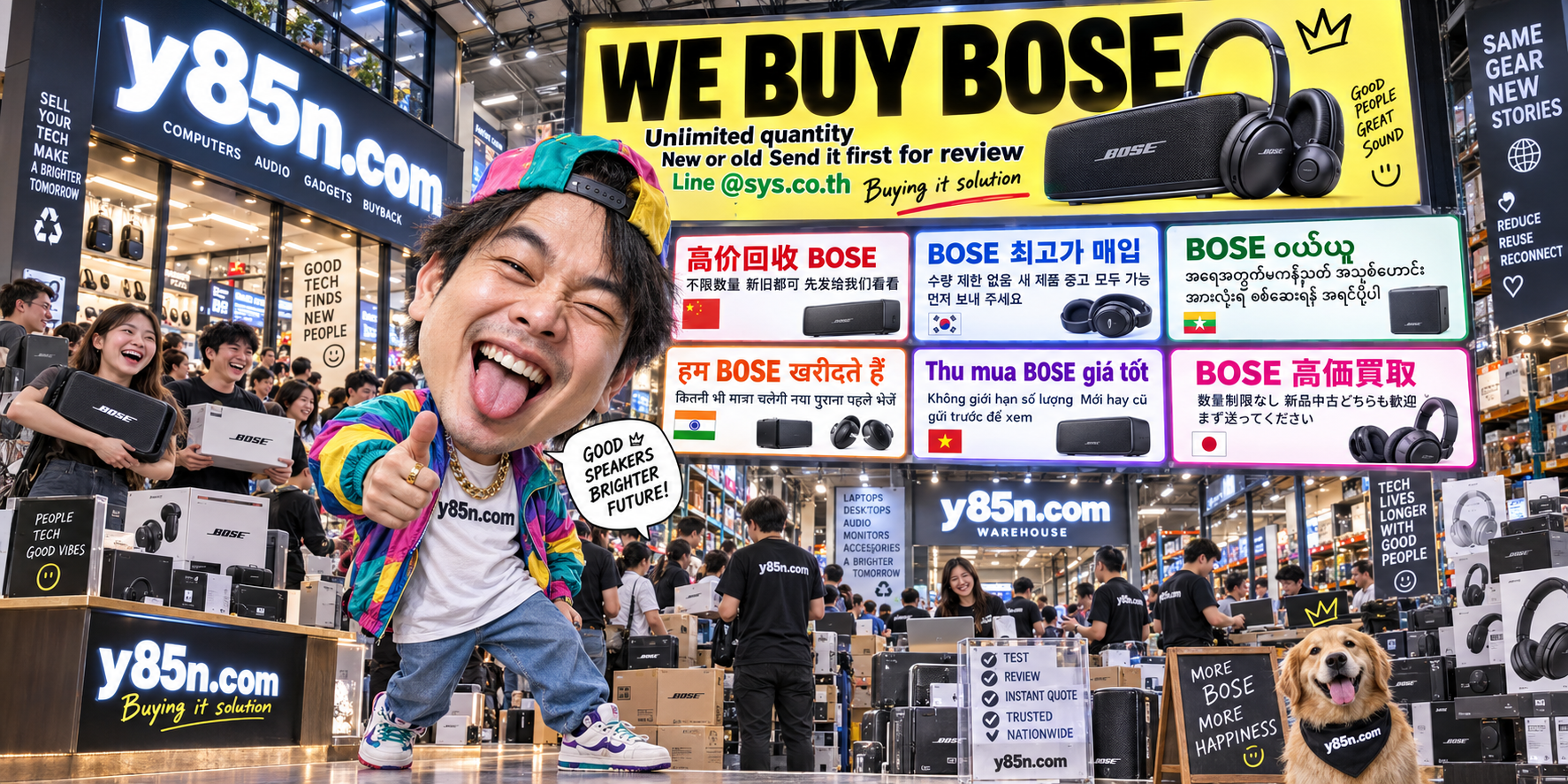 Bose buying campaign at the y85n.com IT warehouse