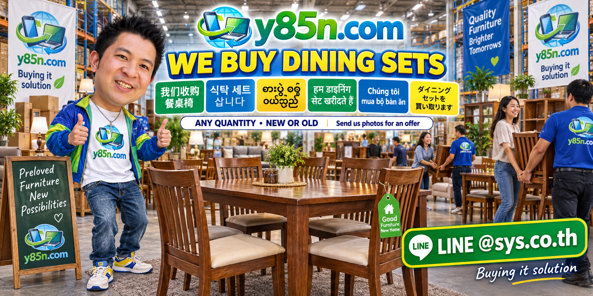 Busy Y85N.com dining set intake warehouse